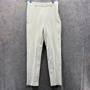 Vintage Ralph Lauren Dress Pants Womens 4 Tan Chino Pleated Sport Cotton USA